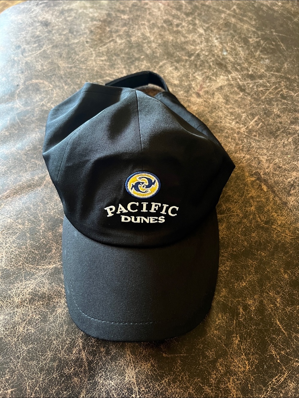 Pacific Dunes Black Logo Cap